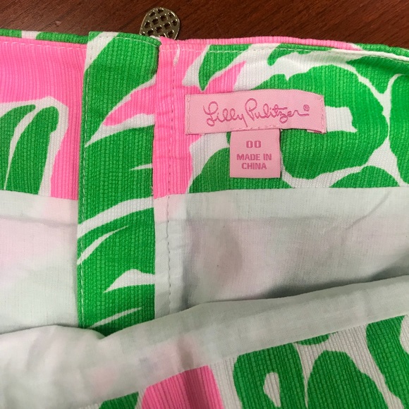 Lilly Pulitzer Bright Green & Pink Pineapple Skirt - Picture 2 of 4